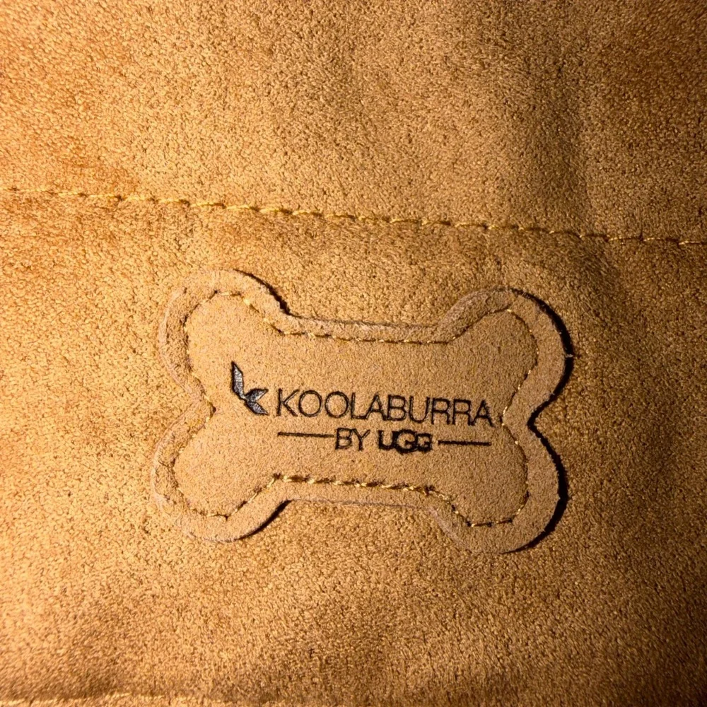 Koolaburra by UGG Dog Coat Large Chestnut Brown Faux Suede Sherpa Lined Jacket